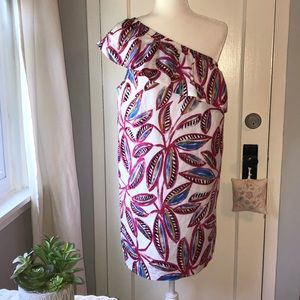 ⚡️LAST DAYS! JCrew Factory Floral One Shoulder Dress M